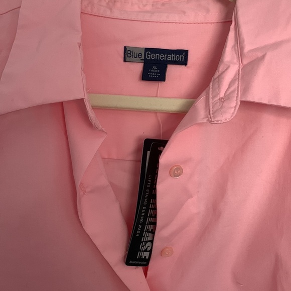 Pink Button Down Top - Picture 3 of 4